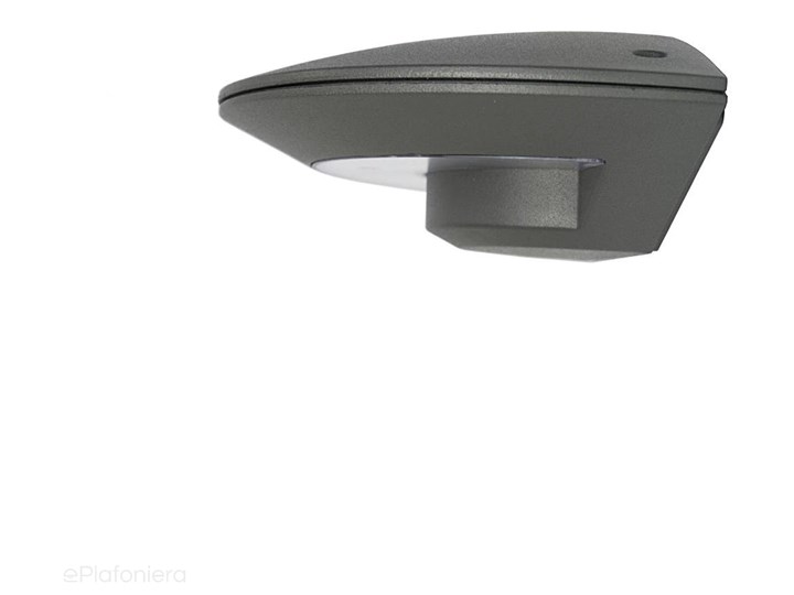 Nowoczesny kinkiet, grafitowe UFO - lampa garażowa zewnętrzna LED 8W, ścienna ogrodowa, SU-MA Kinkiet ogrodowy Lampa LED Kolor Szary Kategoria Lampy ogrodowe