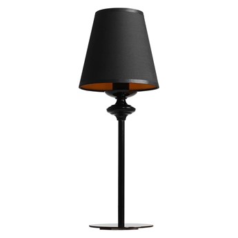 Lampa stojąca, biurkowa czarno - złoty abażur 1xE14, Aldex (Chocco) 933B