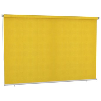 vidaXL Roleta zewnętrzna, 350x230 cm, żółta
