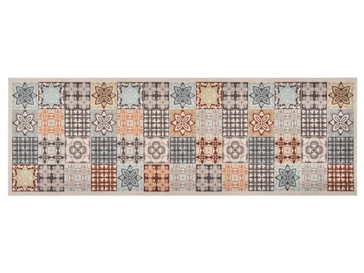 vidaXL Kuchenny dywanik podłogowy Mosaic Colour, 60x180 cm Dywany Dywaniki Syntetyk Prostokątny Pomieszczenie Balkon i taras