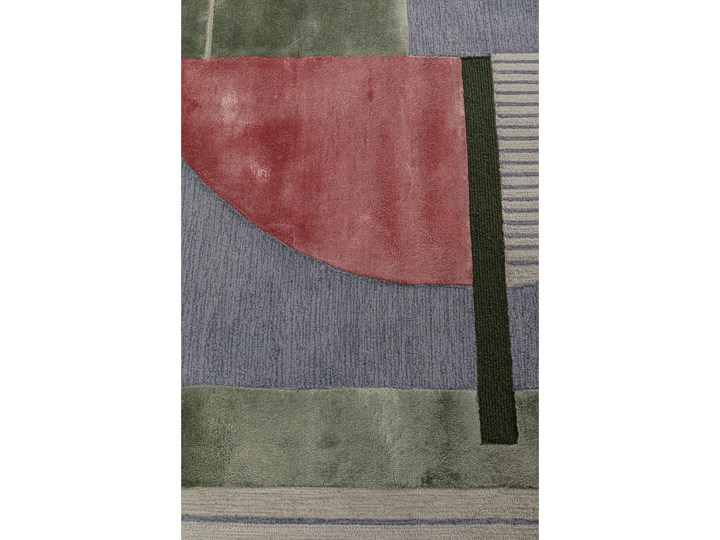 Dywan Cubic 240x170 cm zielono-różowy 170x240 cm Dywany Kolor Zielony