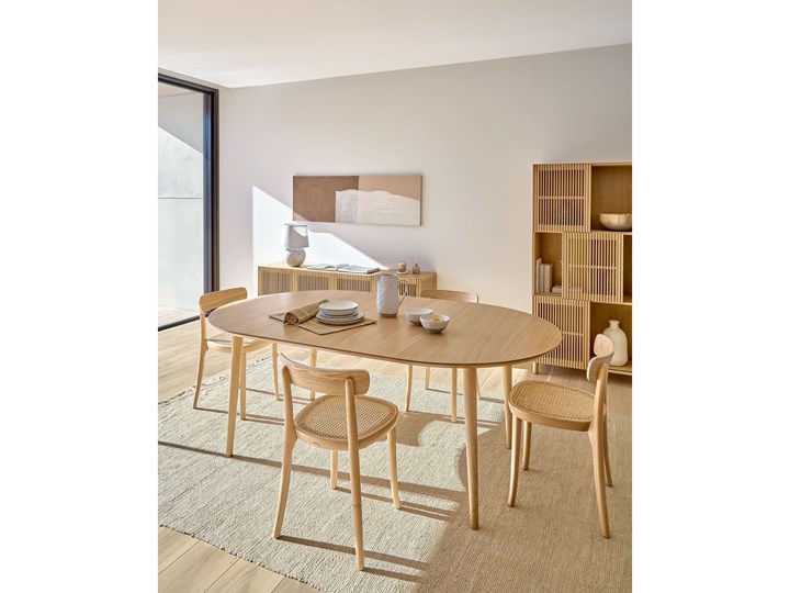 Stół rozkładany Oqui 120-220x120 cm naturalny Rozkładanie Rozkładane Kategoria Stoły kuchenne