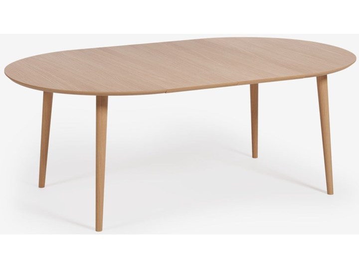 Stół rozkładany Oqui 120-220x120 cm naturalny Kolor Beżowy Rozkładanie Rozkładane