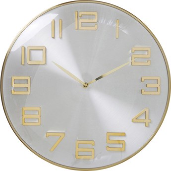 Zegar ścienny Style Ø40 cm srebrny