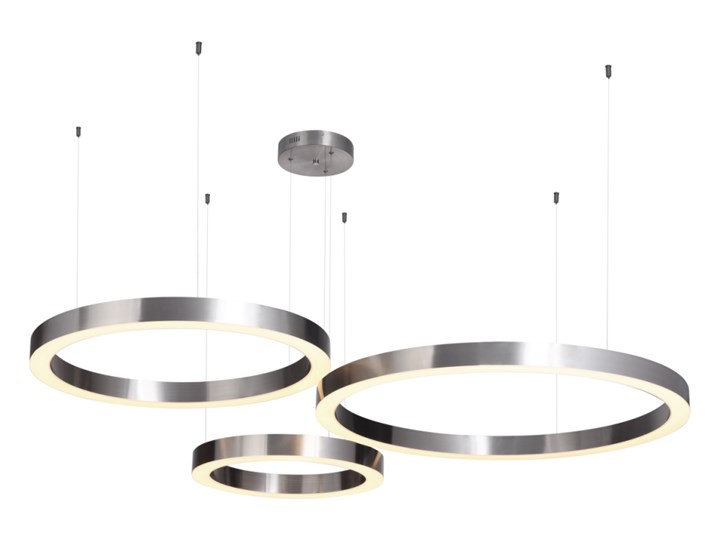 Zwis minimalistyczny CIRCLE 40+60+80 LED 279W 3000K ringi hol mosiądz Stal Metal Kategoria Lampy wiszące