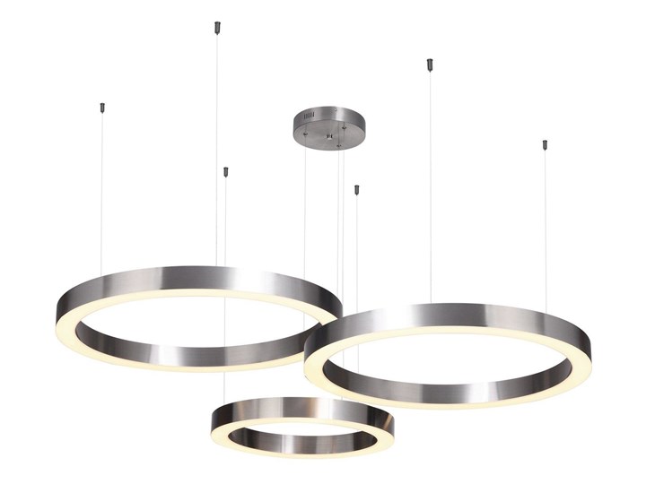 Zwis minimalistyczny CIRCLE 40+60+80 LED 279W 3000K ringi hol mosiądz Kategoria Lampy wiszące Metal Stal Kolor Złoty