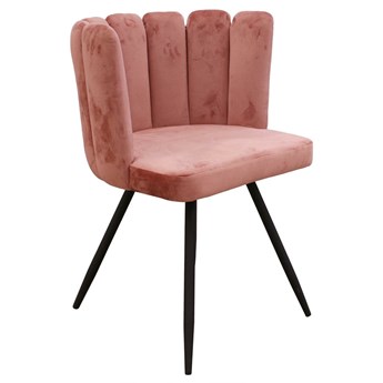 Krzesło Paum VIC różowe tapicerowane