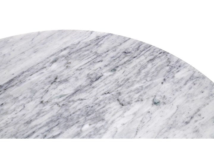 Stół okrągły marmurowy,  biały TULIP MARBLE  FI 90 CARRARA Stal Kamień Rozkładanie Wysokość 74 cm Szerokość(n) 90 cm