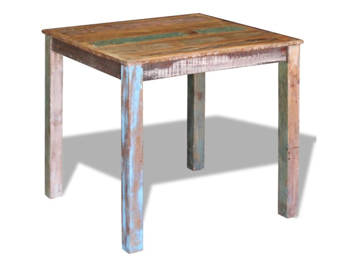 vidaXL Stół do jadalni, lite drewno z recyklingu, 80x82x76 cm Styl Vintage