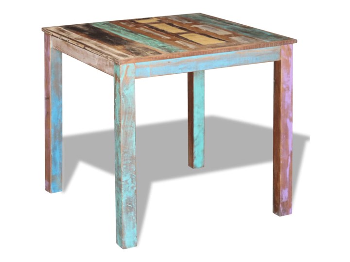 vidaXL Stół do jadalni, lite drewno z recyklingu, 80x82x76 cm Rozkładanie