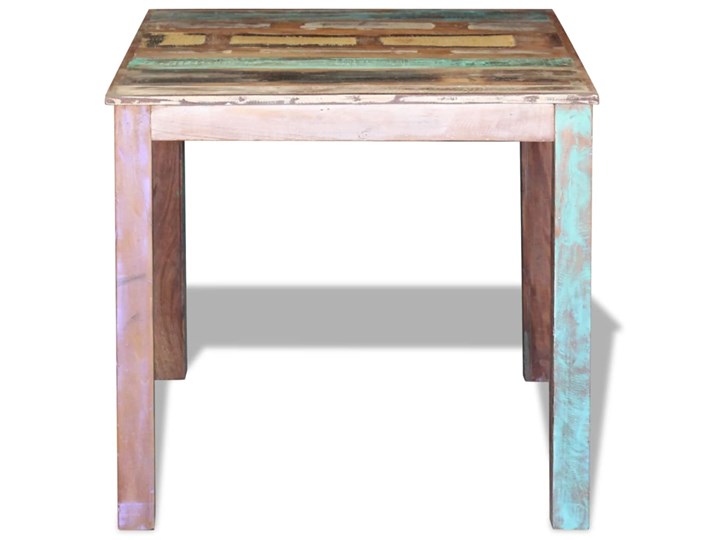 vidaXL Stół do jadalni, lite drewno z recyklingu, 80x82x76 cm Długość(n) 80 cm Kształt blatu Prostokątny