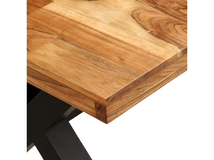 vidaXL Stół do jadalni z drewna akacjowego i mango, 180x90x76 cm Drewno Stal Średnica Szerokość(n) 90 cm