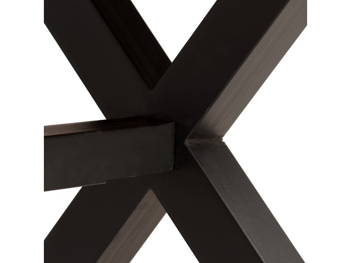 vidaXL Stół do jadalni z drewna akacjowego i mango, 180x90x76 cm Drewno Stal Długość(n) 180 cm Kolor Brązowy