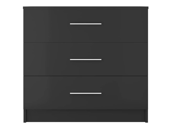 vidaXL Komoda, 71x35x68 cm, płyta wiórowa, kolor czarny Szerokość 105 cm Płyta MDF Pomieszczenie Salon