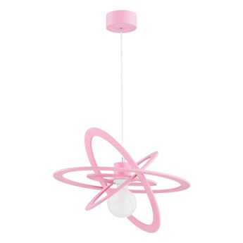 Lampa dziecięca wisząca ORLANDO PINK E27 wys. 90cm | pink