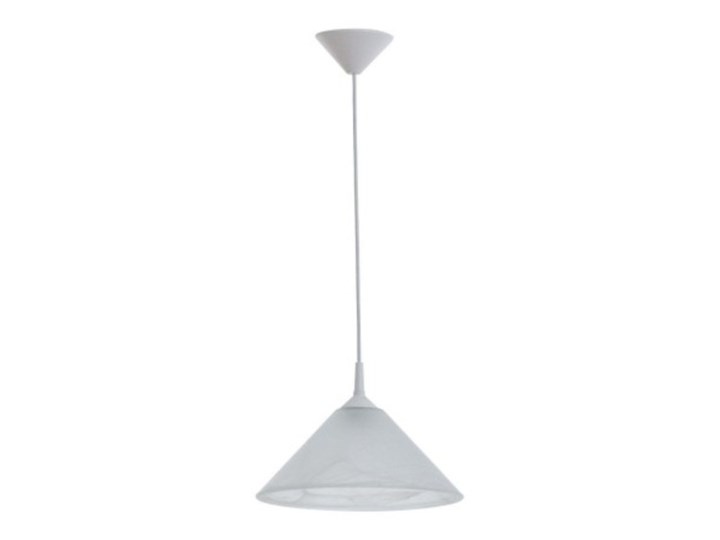 Lampa wisząca do salonu i jadalni CHIŃCZYK wys. 107cm | biały Pomieszczenie Przedpokój Szkło Metal Styl Tradycyjny