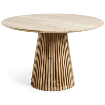 stół okrągły Jeanette lite drewno tekowe Ø 120 cm