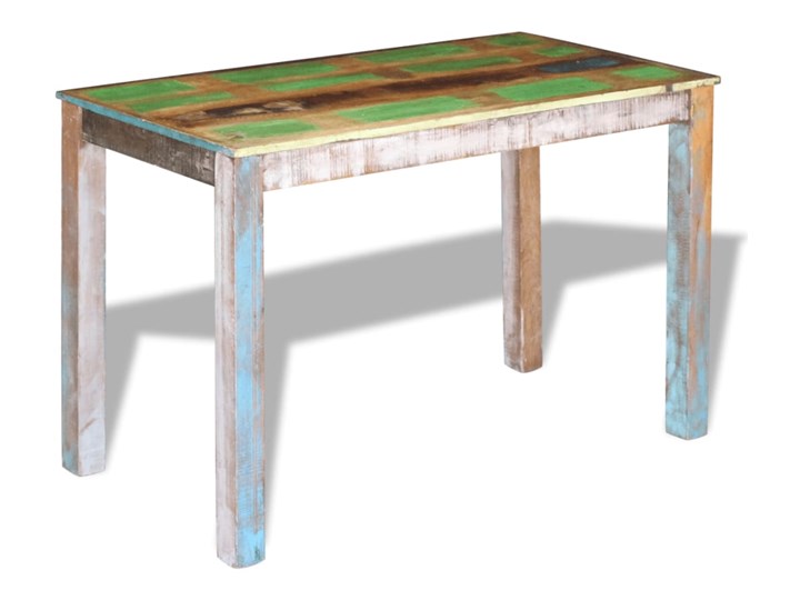 vidaXL Stół do jadalni z drewna odzyskanego, 115x60x76 cm Drewno Kształt blatu Prostokątny