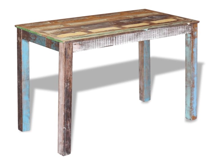 vidaXL Stół do jadalni z drewna odzyskanego, 115x60x76 cm Rozkładanie Drewno Kategoria Stoły kuchenne