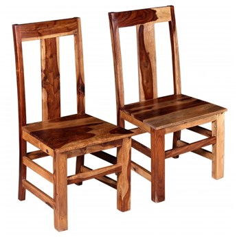 vidaXL Krzesła do jadalni, 2 szt., lite drewno sheesham
