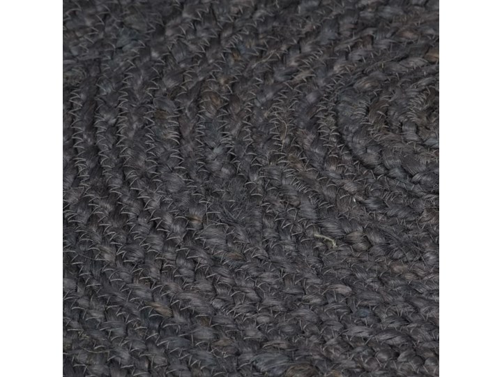 vidaXL Ręcznie wykonany dywan z juty, okrągły, 120 cm, ciemnoszary Dywany 120x120 cm Juta Kategoria Dywany Pomieszczenie Salon