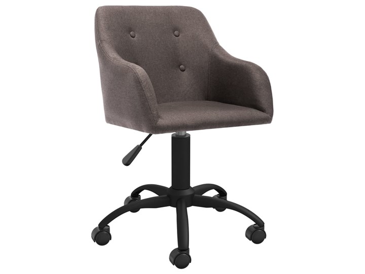 vidaXL Obrotowe krzesło biurowe, kolor taupe, tapicerowane tkaniną Głębokość 51,5 cm Wysokość 81 cm Metal Szerokość 53 cm Kategoria Krzesła kuchenne