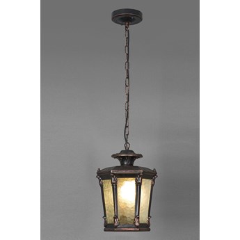Ogrodowa lampa wisząca AMUR zewnętrzny zwis vintage czarny patyna
