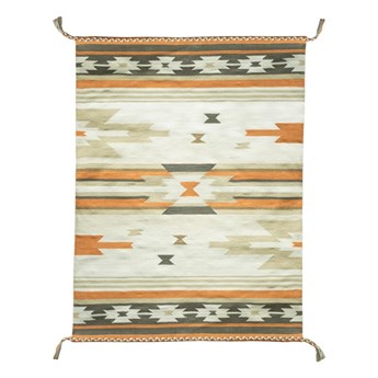 Dwustronny zewnętrzny dywan z tworzywa z recyklingu Green Decore Aztec, 120x180 cm