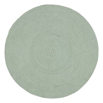 Zielony dywan z tworzywa sztucznego z recyklingu Kave Home Rodhe, ø 150 cm