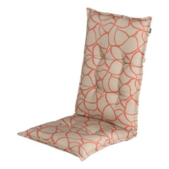 Beżowo-pomarańczowa poduszka na krzesło ogrodowe Hartman Pearl, 123x50 cm