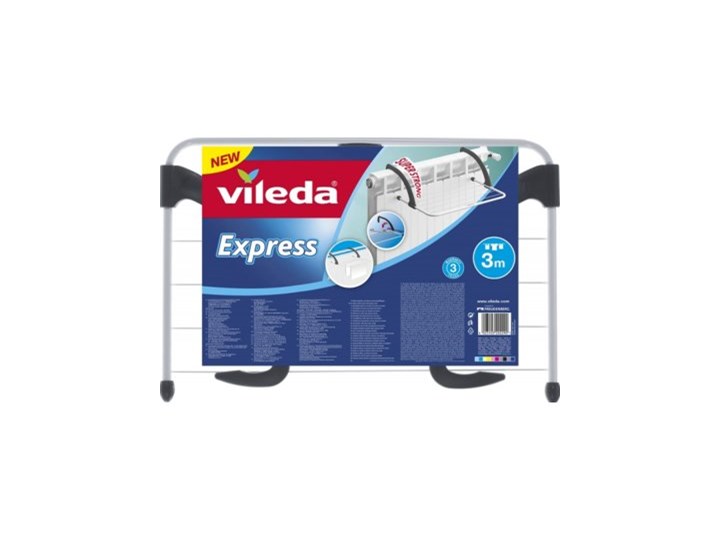 Suszarka na pranie VILEDA Express Czarno-biały Balkonowe Grzejnikowe Kategoria