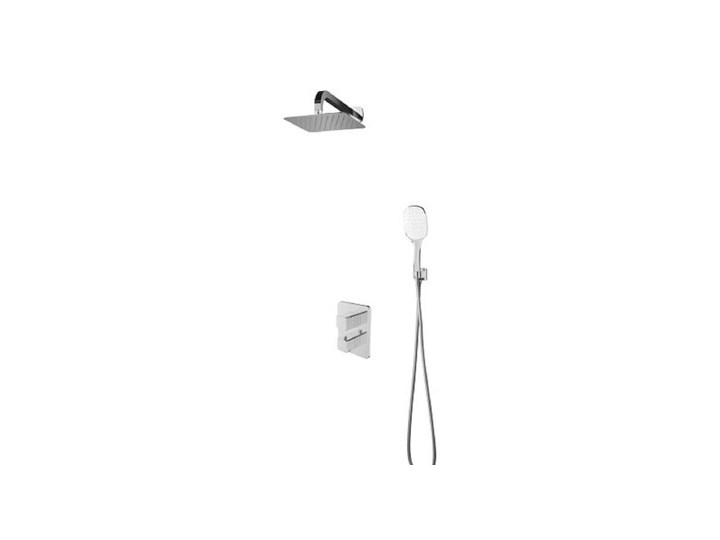 Zestaw prysznicowy podtynkowy OMNIRES Parma SYSPM11CR z deszczownicą Wyposażenie Z termostatem Wyposażenie Z słuchawką
