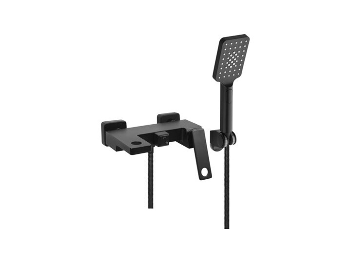 Bateria wannowa natynkowa FALA Noir 1 75882 Czarny Bateria ścienna Kategoria Baterie łazienkowe