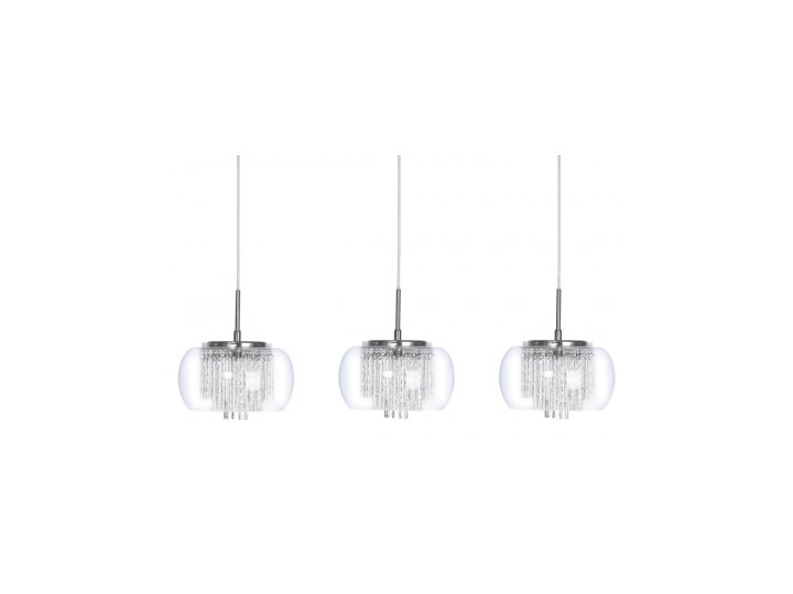 Rego Wisząca Azzardo AZ2453 Lampa z kryształkami Szkło Pomieszczenie Jadalnia Metal Lampa z kloszem Pomieszczenie Sypialnia
