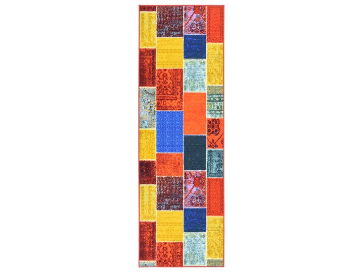 vidaXL Dywanik, kolorowy, 80x350 cm Dywaniki Syntetyk Prostokątny Dywany Kolor Wielokolorowy