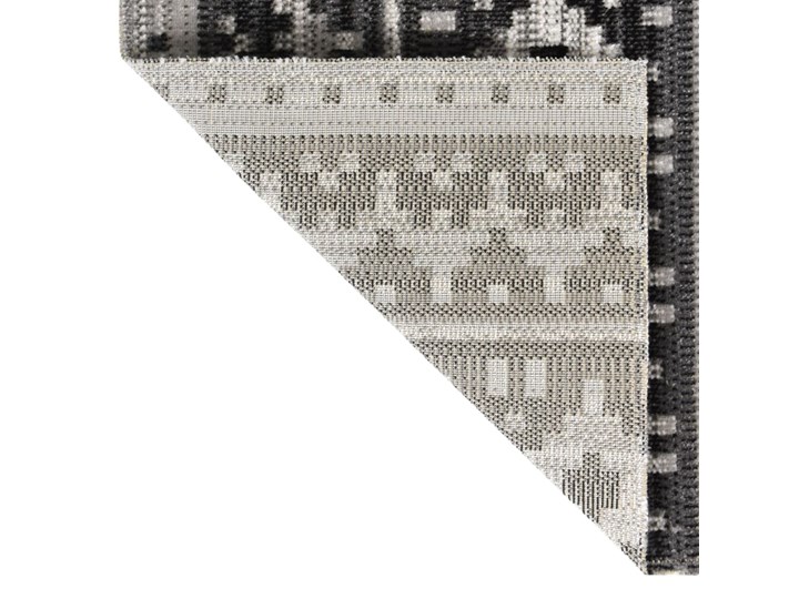 vidaXL Dywan zewnętrzny o płaskim splocie, 80x150 cm, ciemnoszary Syntetyk Dywany Dywaniki Pomieszczenie Balkon i taras