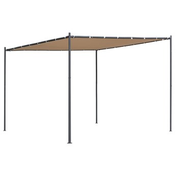 vidaXL Altana ze skośnym dachem, 300x300x251 cm, beżowa, 180 g/m²