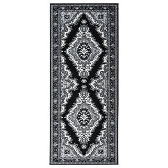 vidaXL Chodnik dywanowy, BCF, czarny, 100x250 cm