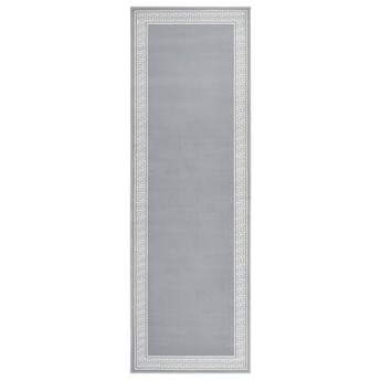 vidaXL Chodnik dywanowy, BCF, szary z motywem, 80x250 cm