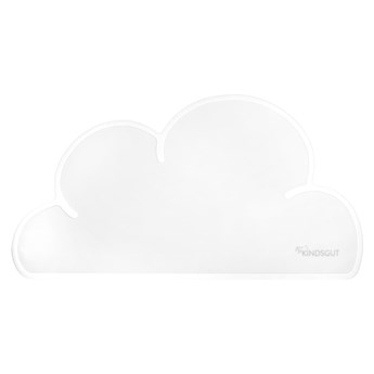 Biała silikonowa mata stołowa Kindsgut Cloud, 49x27 cm