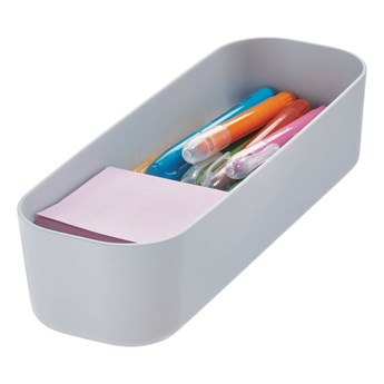 Szary pojemnik iDesign Eco Bin, 27,43x9,14 cm