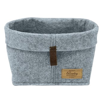 Szary tekstylny organizer Wenko Felt, 24x16 cm