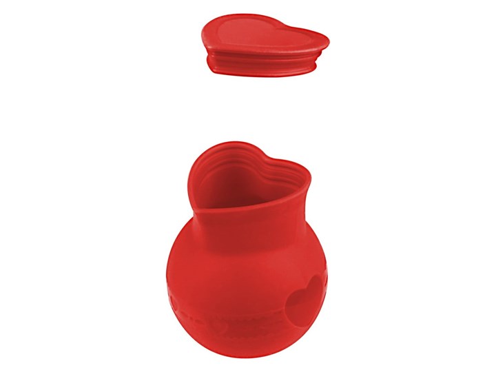 Czerwone silikonowe naczynie do rozpuszczania czekolady Dr. Oetker Flexxibel Love, 250 ml Kolor Czerwony Kategoria Formy i foremki
