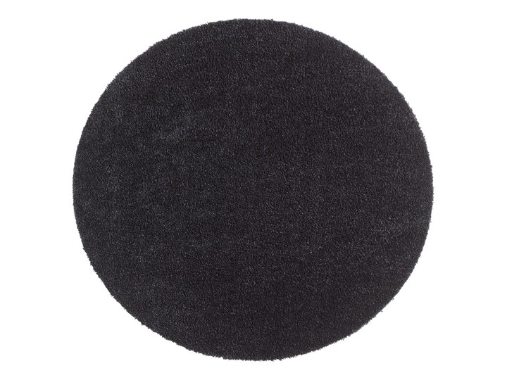Czarna wycieraczka Hanse Home Soft and Clean, ø 75 cm