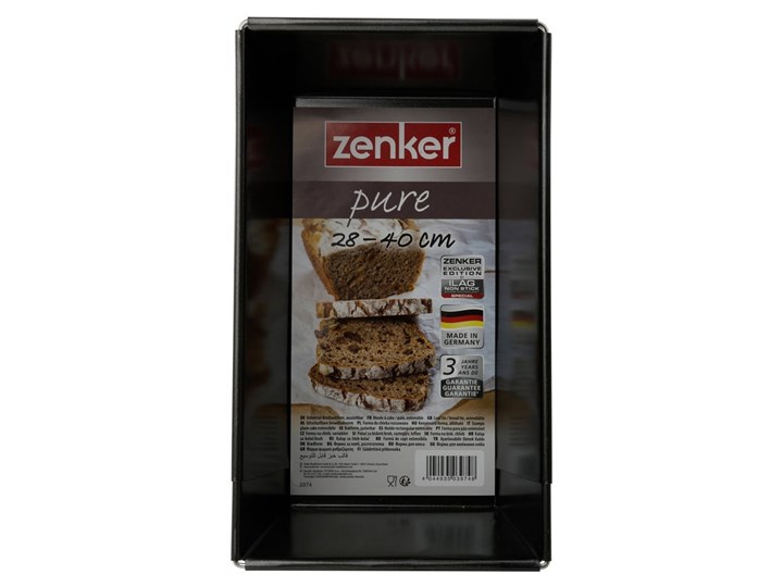 Regulowana keksówka Zenker Pure, 28-40x16 cm Do chleba Keksówki Kategoria Formy i foremki