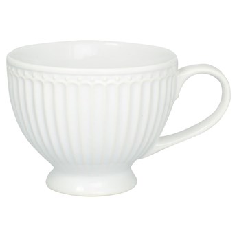 Biała porcelanowa filiżanka Green Gate Alice, 400 ml