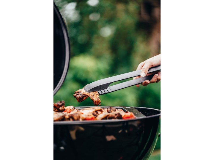Czarne szczypce do grillowania Fackelmann BBQ Kolor Czarny Szczypce do grilla Kolor Szary