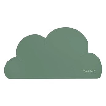Zielona silikonowa mata stołowa Kindsgut Cloud, 49x27 cm