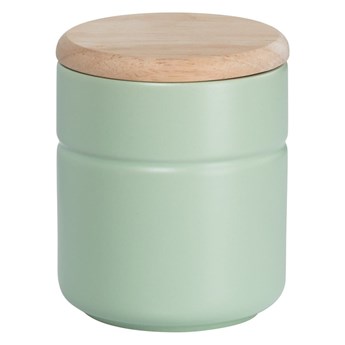 Zielony porcelanowy pojemnik z drewnianym wieczkiem Maxwell & Williams Tint, 600 ml