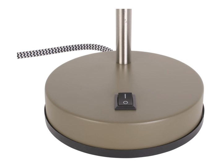 Zielona lampa stołowa Leitmotiv Study, wys. 30 cm Kolor Zielony Metal Lampa z kloszem Kategoria Lampy stołowe